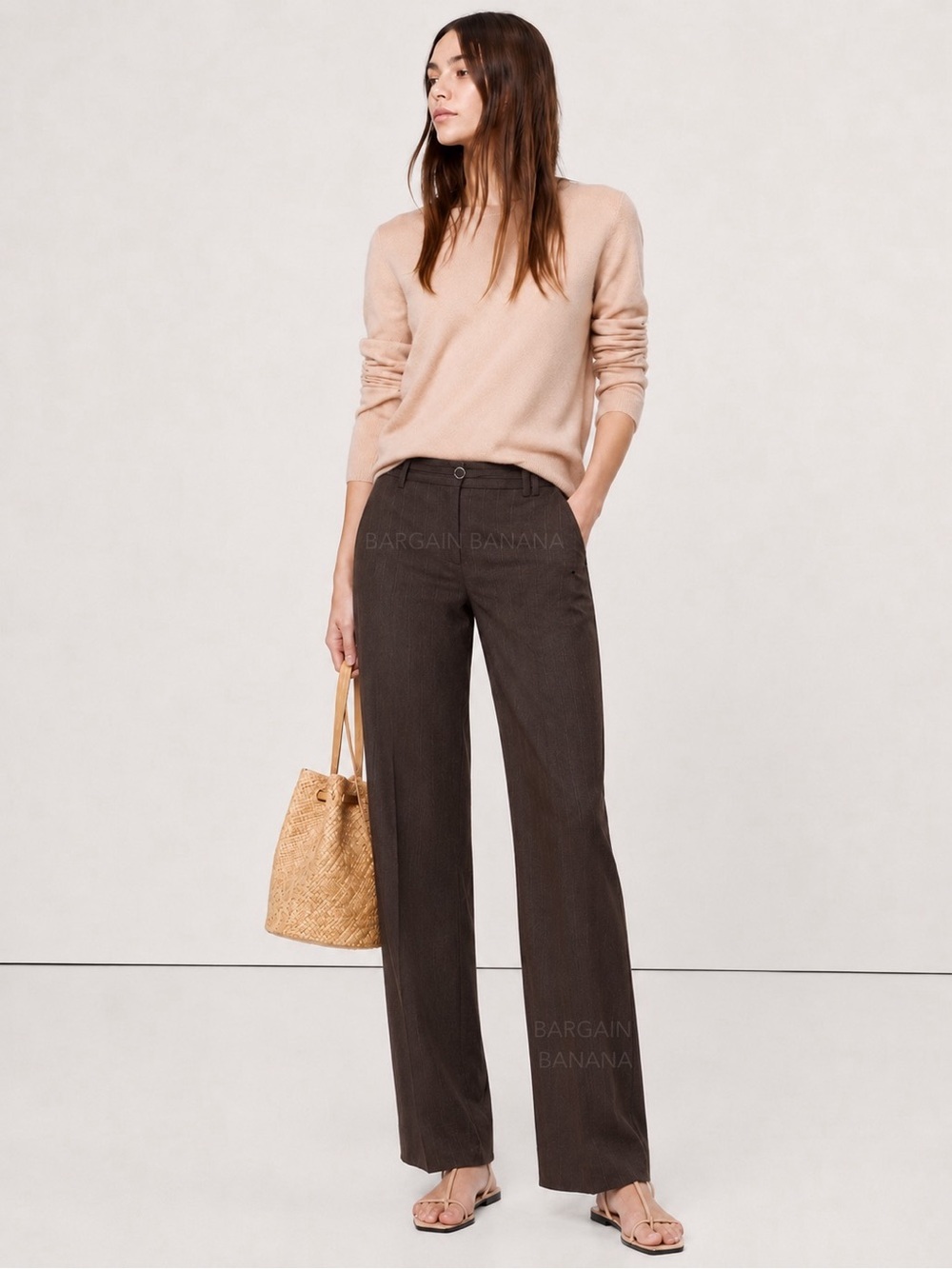 NWT! Banana Republic Mid-Rise Bootcut Wool-Blend Flannel Pant - 826928 📀1️⃣1️⃣